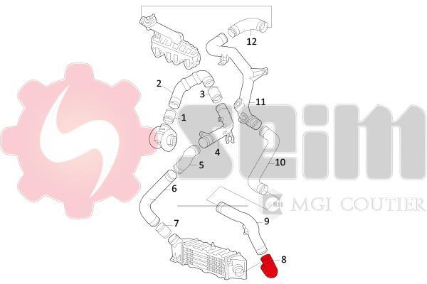 Durite de turbocompresseur (Durite de turbo) SEIM 981597