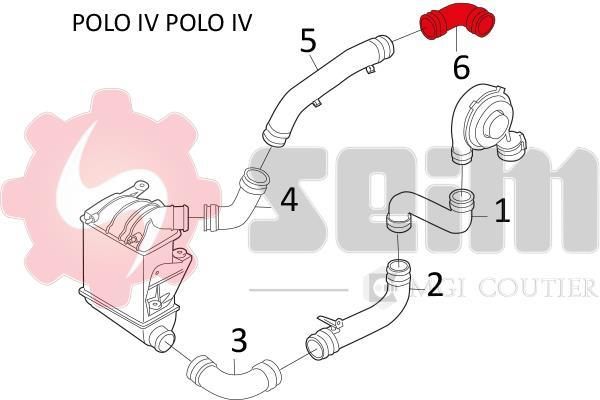 Durite de turbocompresseur (Durite de turbo) SEIM 981605