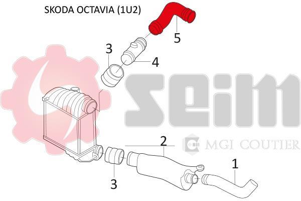 Durite de turbocompresseur (Durite de turbo) SEIM 981609