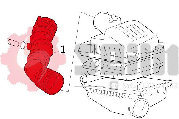 Durite de turbocompresseur (Durite de turbo) SEIM ref. 981618