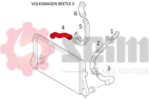 Durite de turbocompresseur (Durite de turbo) SEIM 981620