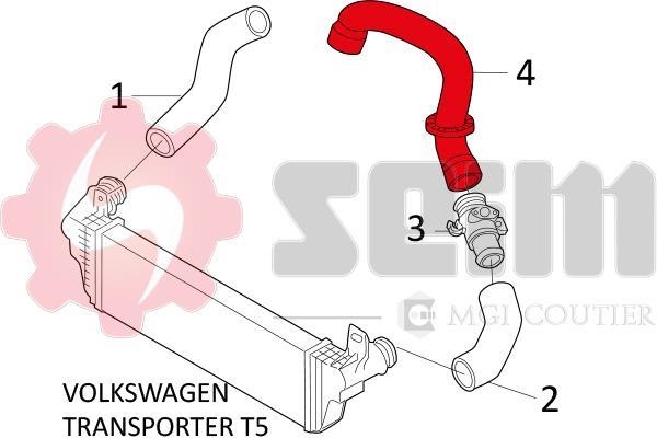 Mangueira do turbocompressor SEIM 981624