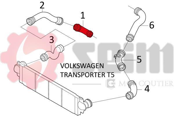 Durite de turbocompresseur (Durite de turbo) SEIM 981627