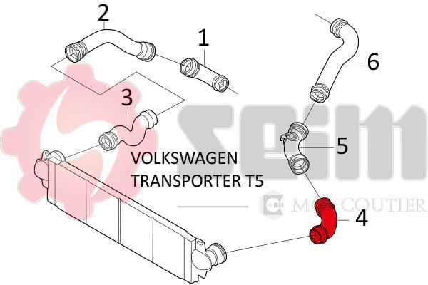 Durite de turbocompresseur (Durite de turbo) SEIM 981631