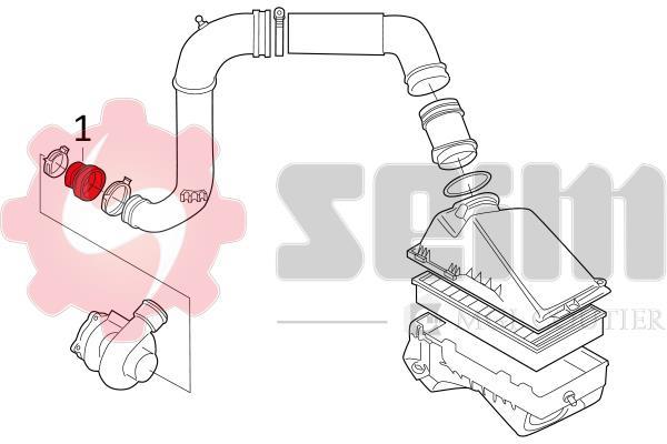 Durite de turbocompresseur (Durite de turbo) SEIM 981641