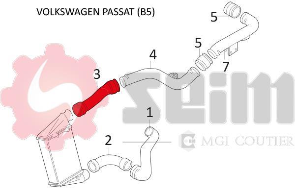 Durite de turbocompresseur (Durite de turbo) SEIM 981649