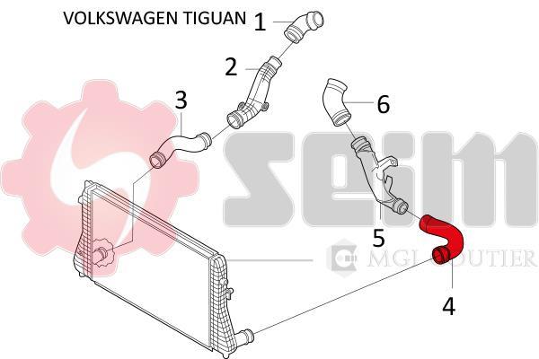 Mangueira do turbocompressor SEIM 981655