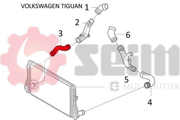 Mangueira do turbocompressor SEIM 981655
