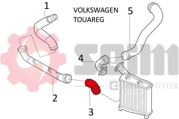 Durite de turbocompresseur (Durite de turbo) SEIM 981657