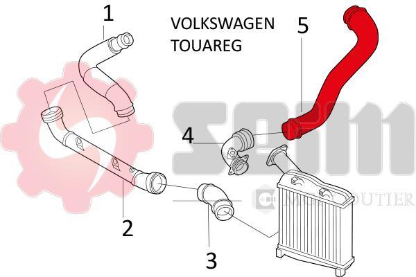 Durite de turbocompresseur (Durite de turbo) SEIM 981660