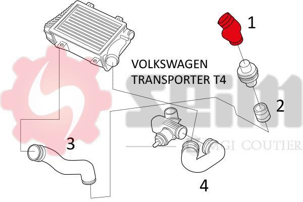 Durite de turbocompresseur (Durite de turbo) SEIM 981662