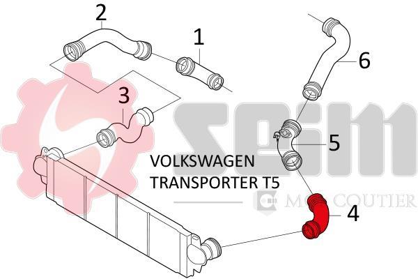 Durite de turbocompresseur (Durite de turbo) SEIM 981664