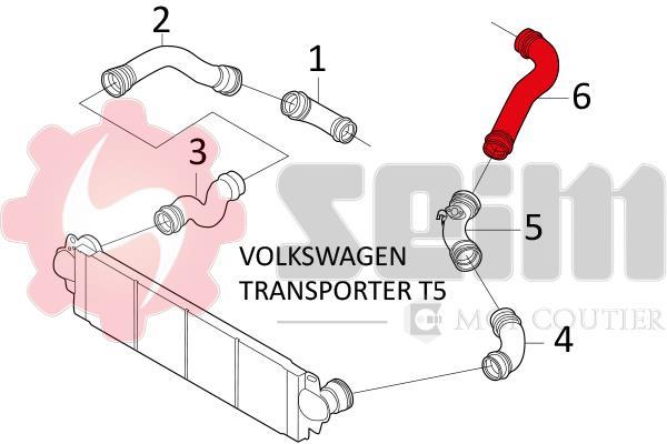 Durite de turbocompresseur (Durite de turbo) SEIM 981665