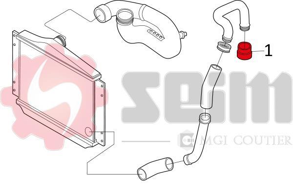 Durite de turbocompresseur (Durite de turbo) SEIM 981667