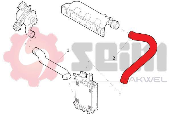 Durite de turbocompresseur (Durite de turbo) SEIM 981675