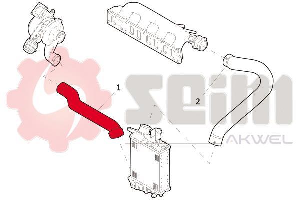 Durite de turbocompresseur (Durite de turbo) SEIM 981676