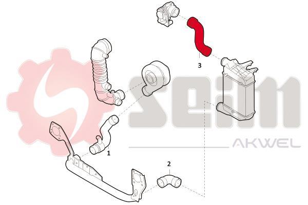 Durite de turbocompresseur (Durite de turbo) SEIM 981682