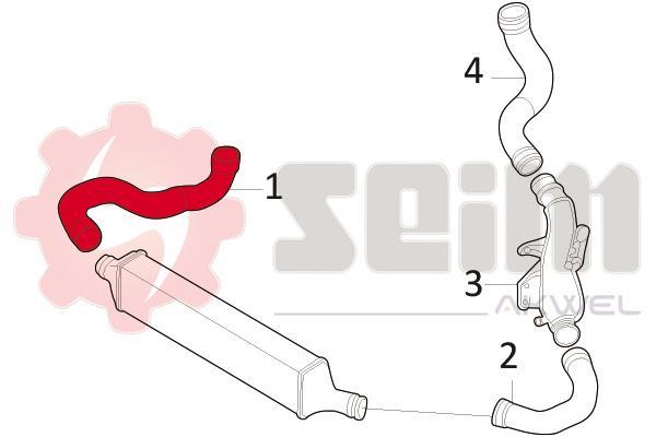 Durite de turbocompresseur (Durite de turbo) SEIM 981686