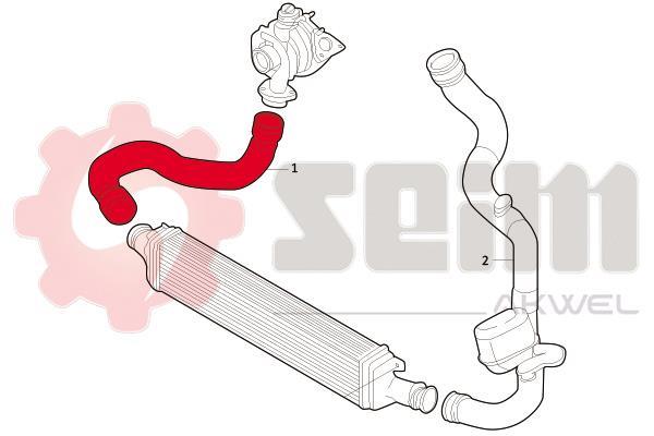Durite de turbocompresseur (Durite de turbo) SEIM 981686