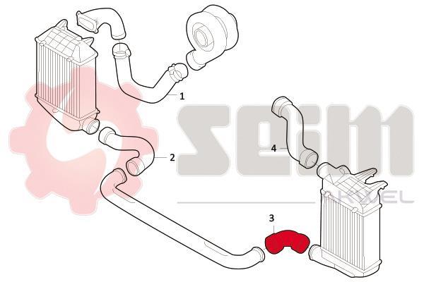 Mangueira do turbocompressor SEIM ref. 981687