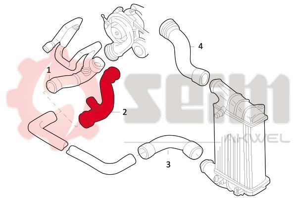 Mangueira do turbocompressor SEIM ref. 981689