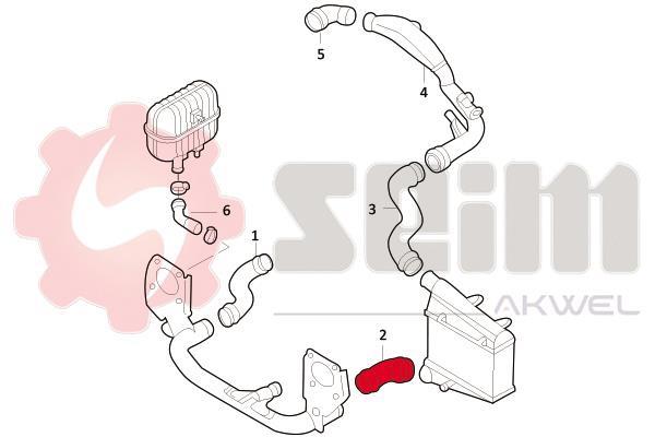 Durite de turbocompresseur (Durite de turbo) SEIM 981690