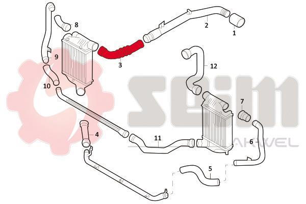 Durite de turbocompresseur (Durite de turbo) SEIM 981691