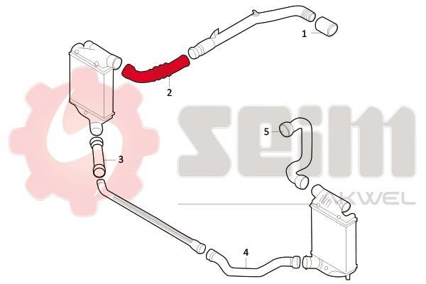 Durite de turbocompresseur (Durite de turbo) SEIM 981691