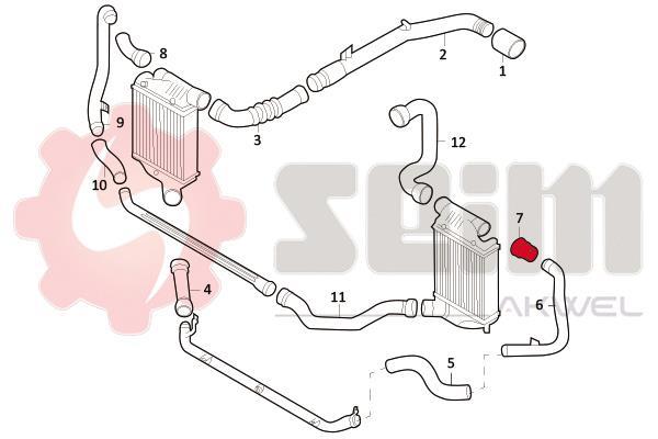 Durite de turbocompresseur (Durite de turbo) SEIM 981692