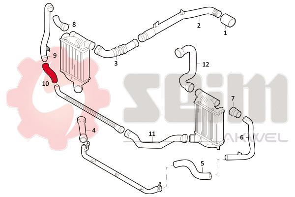 Durite de turbocompresseur (Durite de turbo) SEIM 981693