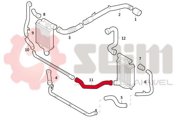 Durite de turbocompresseur (Durite de turbo) SEIM 981694