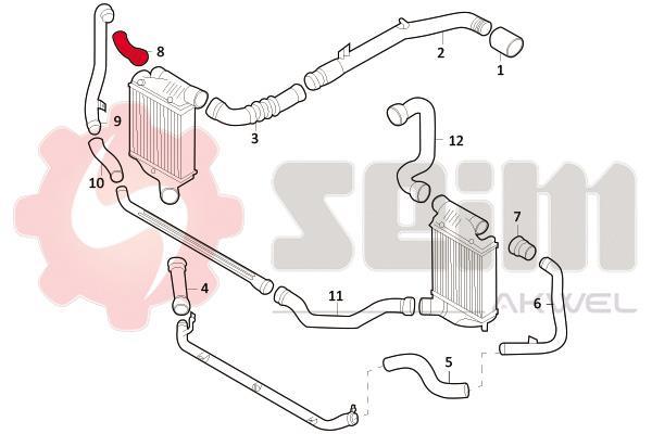Durite de turbocompresseur (Durite de turbo) SEIM ref. 981699