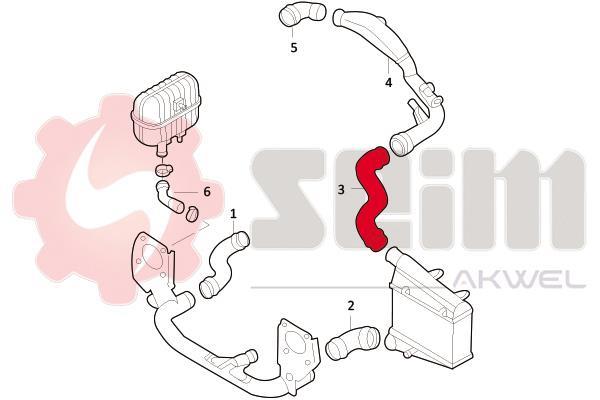 Durite de turbocompresseur (Durite de turbo) SEIM 981700