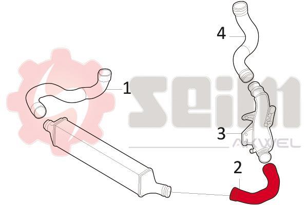 Durite de turbocompresseur (Durite de turbo) SEIM 981702