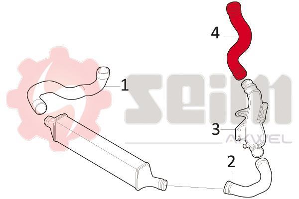 Durite de turbocompresseur (Durite de turbo) SEIM 981704