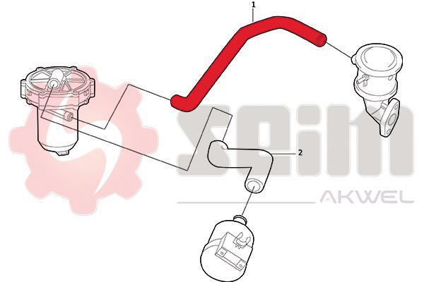 Durite de turbocompresseur (Durite de turbo) SEIM 981708