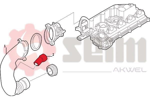 Durite de turbocompresseur (Durite de turbo) SEIM 981711