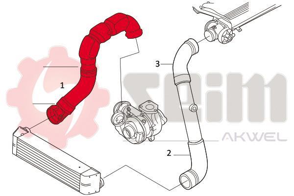 Durite de turbocompresseur (Durite de turbo) SEIM 981718