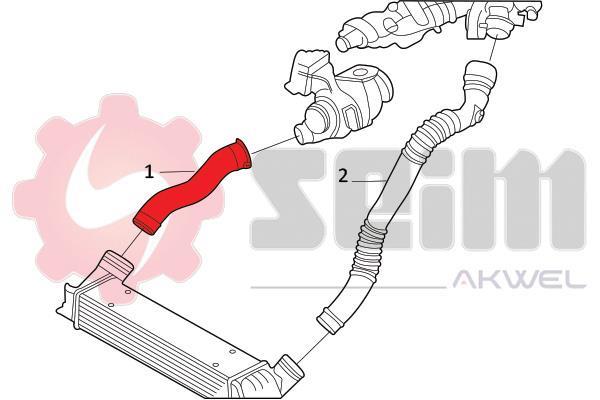 Durite de turbocompresseur (Durite de turbo) SEIM 981722