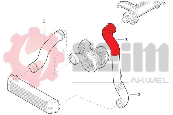 Durite de turbocompresseur (Durite de turbo) SEIM 981723