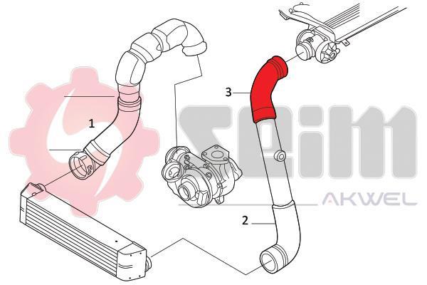 Durite de turbocompresseur (Durite de turbo) SEIM 981725