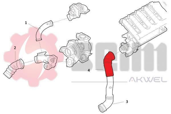 Durite de turbocompresseur (Durite de turbo) SEIM 981725