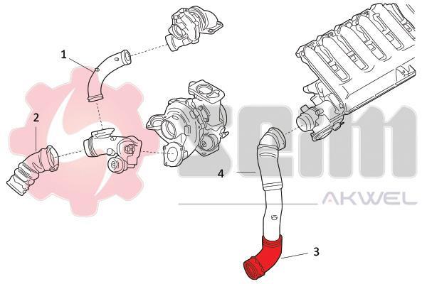 Durite de turbocompresseur (Durite de turbo) SEIM 981726