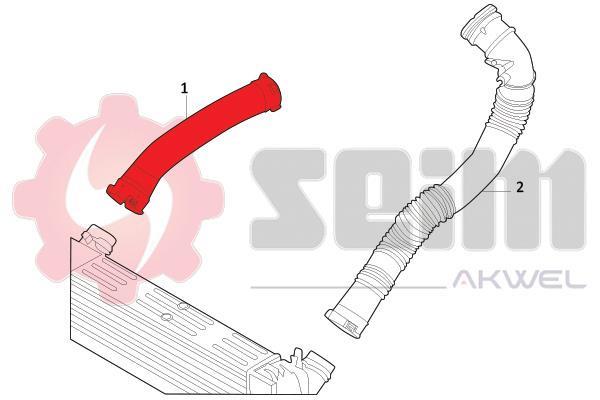 Durite de turbocompresseur (Durite de turbo) SEIM 981735