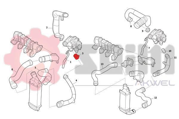 Durite de turbocompresseur (Durite de turbo) SEIM 981742