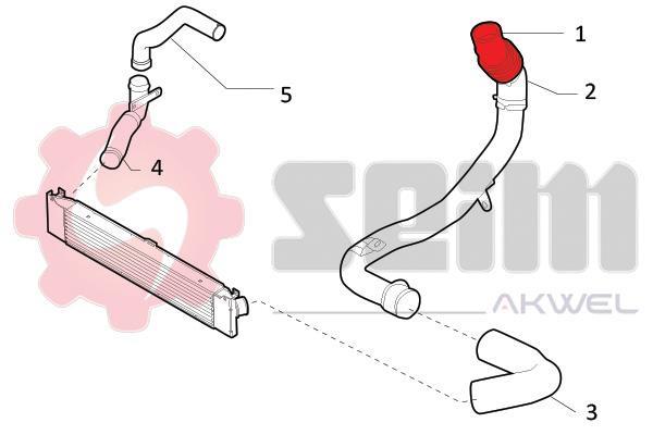 Durite de turbocompresseur (Durite de turbo) SEIM 981744