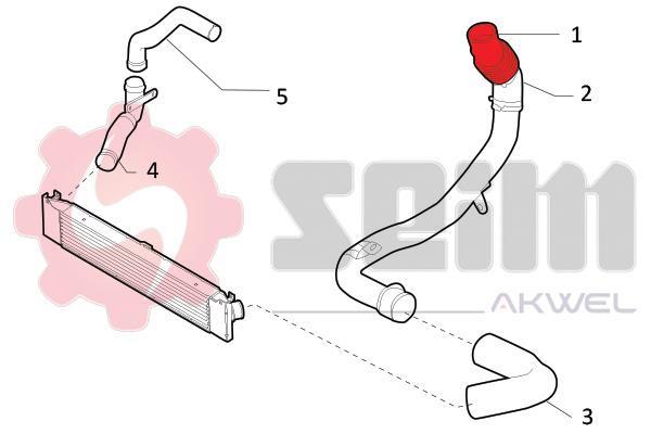 Durite de turbocompresseur (Durite de turbo) SEIM 981744