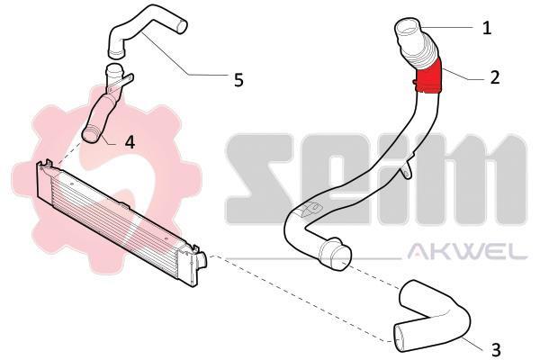 Durite de turbocompresseur (Durite de turbo) SEIM 981745