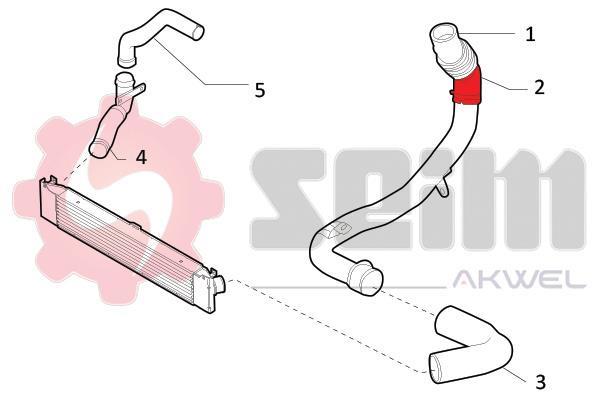 Durite de turbocompresseur (Durite de turbo) SEIM 981745