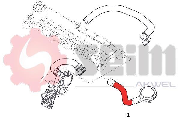 Durite de turbocompresseur (Durite de turbo) SEIM 981751